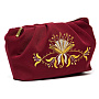 Косметичка "Аида". Бордовая с вышивкой, фотография 6. Интернет-магазин ЛАВКА ПОДАРКОВ