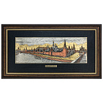  /35*72см Офорт цветной "Москва. Панорама Кремля"