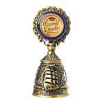 1984290 Сувенир КОЛОКОЛЬЧИК с ОРЛОМ "УДАЧИ ТЕБЕ!" 8,5*3,8см