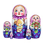 Матрешка "Мишка" 5 мест, фотография 4. Интернет-магазин ЛАВКА ПОДАРКОВ