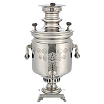 0052554/6л-банка Самовар жаровой БАТАШЕВА медальный никелированный