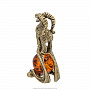 Статуэтка из бронзы с янтарем "Знаки зодиака. Козерог", фотография 4. Интернет-магазин ЛАВКА ПОДАРКОВ