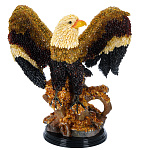 0063935-НП  СКУЛЬПТУРА "ОРЕЛ"  (янтарь, янтарная крошка) 62*35*58см