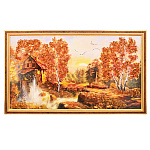 Картина янтарная "Пейзаж" 40х70 см