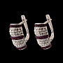 Серьги со вставками Сваровски 8,21 гр. Серебро 925*, фотография 1. Интернет-магазин ЛАВКА ПОДАРКОВ