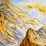 Картина янтарная "Пейзаж с водопадом" 60 х 80 см, фотография 6. Интернет-магазин ЛАВКА ПОДАРКОВ