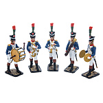 Оловянная миниатюра, набор солдатиков "Оркестр гренадеров"