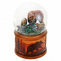 Стеклянный шар с блестками "Медведи", фотография 2. Интернет-магазин ЛАВКА ПОДАРКОВ