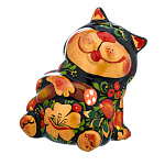 0065258 Хохлома Скульптура СИМВОЛ ГОДА 2023 "КОТ. А жизнь то налаживается...!"