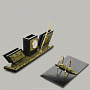 Настольный набор "Триколор" (3251), фотография 2. Интернет-магазин ЛАВКА ПОДАРКОВ