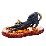 0045769/685 Сувенир Кот потягивающийся  Сувенир (коньячный)