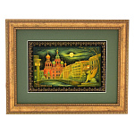 0044949/45*35см  Лаковая миниатюра Палех ПАННО "Санкт-Петербург" Комяков в П/У