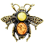 0049789/540.4 Брошь Пчелка маленькая (комбинированный)