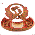 0021085 Хохлома Ковш -Ваза "Любовь" (Зол/хохл) 10099