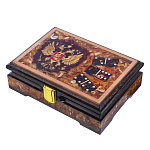 Домино янтарное "Герб РФ"