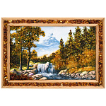 0065043-28*20см ПАННО настенной ПЕЙЗАЖ № 7 (янтарная крошка)