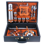 0080737 НБОР ДЛЯ ПИКНИКА "Подарочный" 01-5м/0,5 (рыжая кожа)