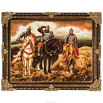 Картина янтарная "Три богатыря" 60х80 см
