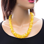 0039806/12-49,5 Янтарь натуральный Бусы "Матовые"