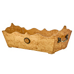 Конфетница из карельской березы