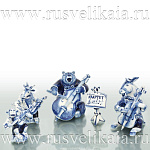 0024767/НБ КОМПОЗИЦИЯ "КВАРТЕТ" из 5-ТИ СКУЛЬПТУР Авт Черновы Л. и В.