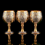 0072561 Златоуст Коньячный набор "СТАТУС" 3 рюмки