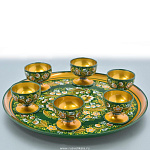 0024112  Хохлома КОНЬЯЧНЫЙ питейный НАБОР 6 предметов  в/кат 64530000007