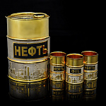 Питейный водочный набор "Нефть". Златоуст