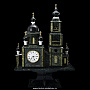 Часы из камня "Православный Храм" каминные, фотография 2. Интернет-магазин ЛАВКА ПОДАРКОВ