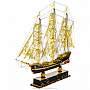 Модель корабля из янтаря "Парусник", фотография 2. Интернет-магазин ЛАВКА ПОДАРКОВ