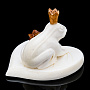 Скульптура из кости "Царевна-лягушка". Рог лося, кость мамонта, фотография 2. Интернет-магазин ЛАВКА ПОДАРКОВ