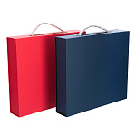 0073731 Упакока Коробка чемодан с ручкой 34*28*6 см