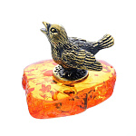 0047333/1010 Сувенир Птица Чижик Сувенир (коньячный)