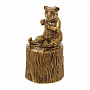 Бронзовый колокольчик "Медведь на пеньке", фотография 5. Интернет-магазин ЛАВКА ПОДАРКОВ