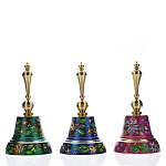 0028501/№4 -9*5см Бронза КОЛОКОЛЬЧИК С ОРНАМЕНТОМ Цвета в ассортименте