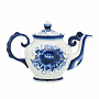 Чайник 0,5 л "Весна". Гжель, фотография 2. Интернет-магазин ЛАВКА ПОДАРКОВ