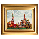 300286-НП картина Янтарная "ВИД НА КРЕМЛЬ"30*40 см
