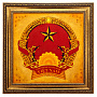 Картина янтарная "Герб Вьетнама" 60х60 см, фотография 1. Интернет-магазин ЛАВКА ПОДАРКОВ