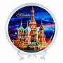 Тарелка сувенирная "Храм Василия Блаженного", фотография 2. Интернет-магазин ЛАВКА ПОДАРКОВ