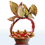 0028986 Хохлома Набор "Воскресный пасхальный" (пасхальница, яйца). 