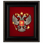 Панно "Герб РФ" 25 х 22 см, фотография 3. Интернет-магазин ЛАВКА ПОДАРКОВ