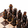 Шахматный ларец с янтарными фигурами "Рыцари", фотография 5. Интернет-магазин ЛАВКА ПОДАРКОВ