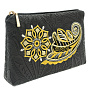 Косметичка "Калейдоскоп". Черная с вышивкой, фотография 1. Интернет-магазин ЛАВКА ПОДАРКОВ