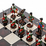 Шахматный ларец с оловянными фигурами "Полтава" 48х48 см, фотография 5. Интернет-магазин ЛАВКА ПОДАРКОВ