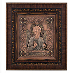 Панно "Ангел-Хранитель". Гальванопластика 25,5х28,5 см