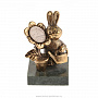Бронзовая статуэтка "Кролик с подсолнухом", фотография 5. Интернет-магазин ЛАВКА ПОДАРКОВ