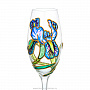 Фужер для шампанского 250 мл с ручной росписью, фотография 2. Интернет-магазин ЛАВКА ПОДАРКОВ
