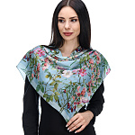 0074382 Крепдешин 89*89см ПЛАТОК ППС  (шелк 100%) 10958-11