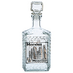 Стеклянный графин для виски 0,5 л "Москва"