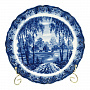 Тарелка декоративная "Летний пейзаж". Гжель, фотография 3. Интернет-магазин ЛАВКА ПОДАРКОВ